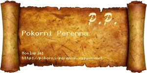 Pokorni Perenna névjegykártya